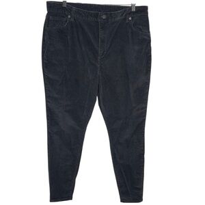 Patagonia Black Corduroy Organic Cotton Pants Women's Size 34